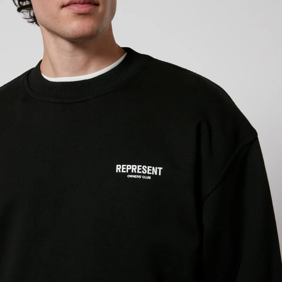 Sweatshirts|Sweatshirts|Maison Kitsuné REPRESENT Owner's Club Cotton-Jersey Sweatshirt - S