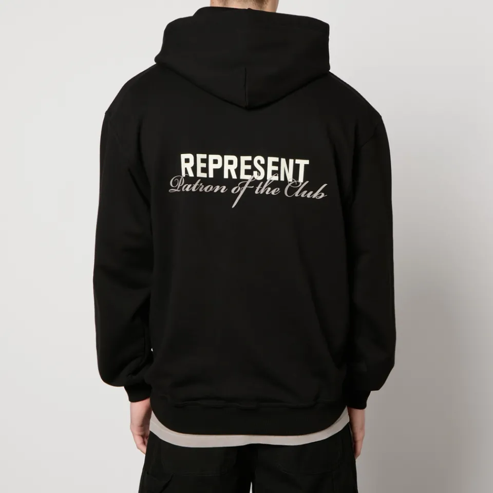 Sweatshirts|REPRESENT Patron Of The Club Cotton-Jersey Hoodie - L
