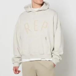 Sweatshirts|REPRESENT Rep Appliqué Cotton-Jersey Hoodie - XS
