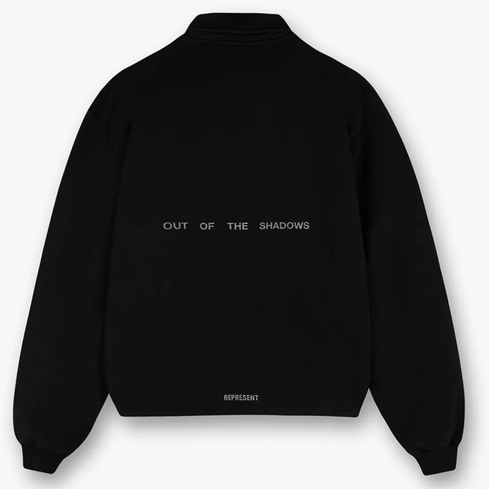 Sweatshirts|REPRESENT Team Rep Cotton-Jersey Quarter-Zip Jumper - S