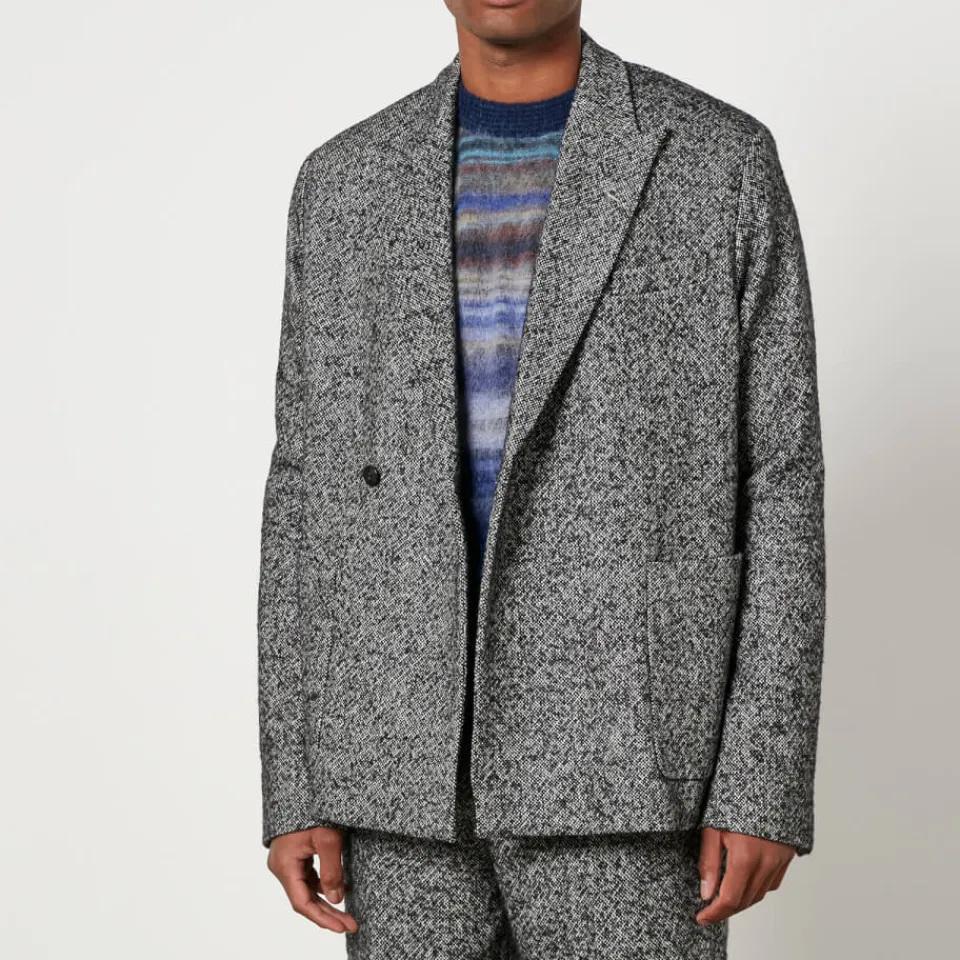 Jackets|Coats|Dr. Martens REPRESENT Tweed Double-Breasted Blazer - S