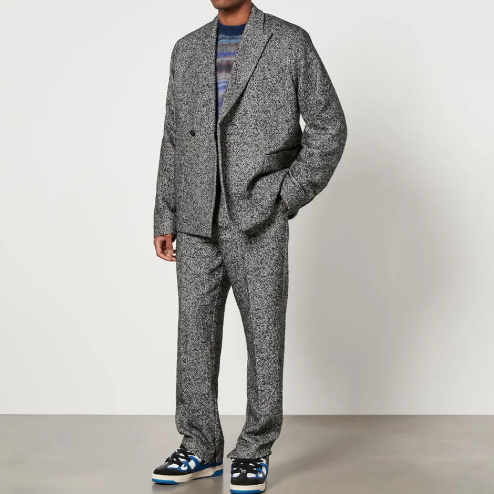 Jackets|Coats|Dr. Martens REPRESENT Tweed Double-Breasted Blazer - S