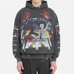 Sweatshirts|REPRESENT x Metallica Master Of Puppets Cotton-Jersey Hoodie - S
