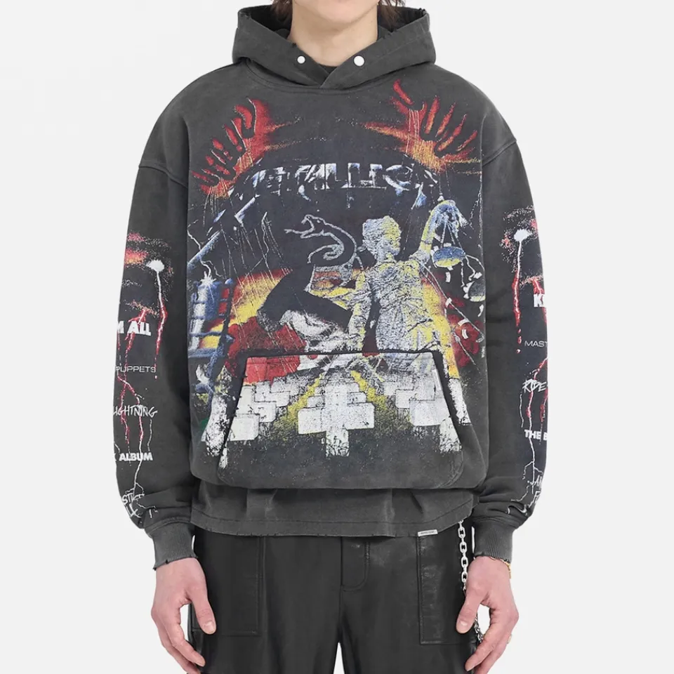Sweatshirts|REPRESENT x Metallica Master Of Puppets Cotton-Jersey Hoodie - S