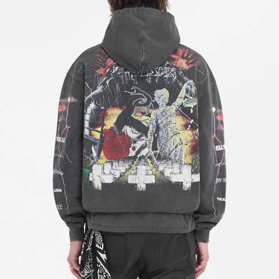 Sweatshirts|REPRESENT x Metallica Master Of Puppets Cotton-Jersey Hoodie - S