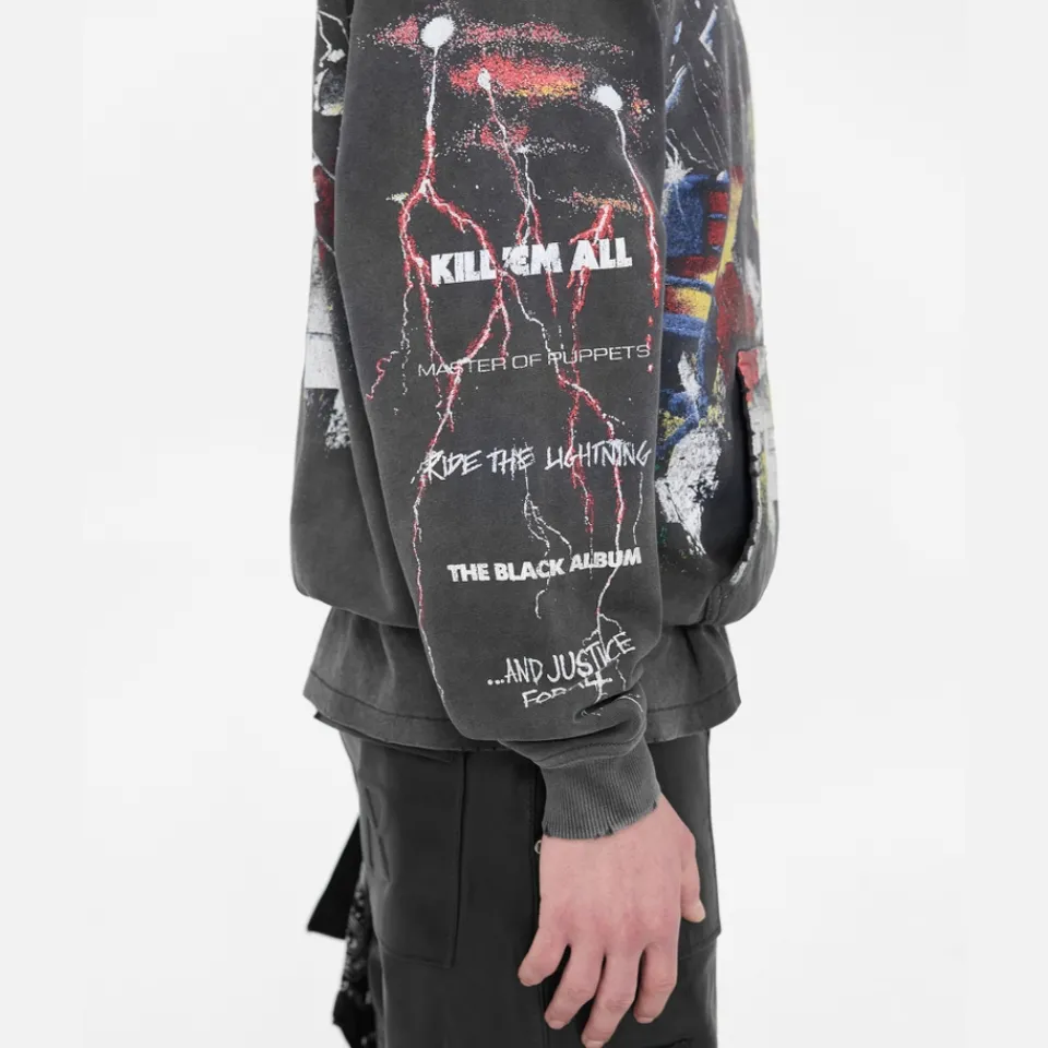 Sweatshirts|REPRESENT x Metallica Master Of Puppets Cotton-Jersey Hoodie - S