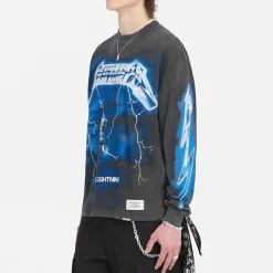 T-Shirts|T-Shirts|REPRESENT x Metallica Ride The Lightning Cotton-Blend T-Shirt - S