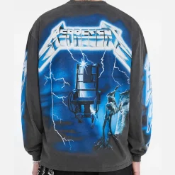 T-Shirts|T-Shirts|REPRESENT x Metallica Ride The Lightning Cotton-Blend T-Shirt - S