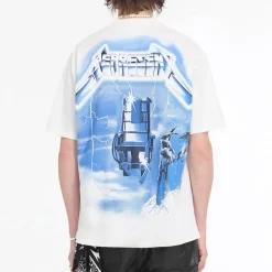 T-Shirts|T-Shirts|AMI REPRESENT x Metallica Ride The Lightning Cotton-Blend T-Shirt - S