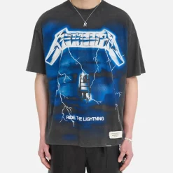 T-Shirts|T-Shirts|REPRESENT x Metallica Ride The Lightning Cotton-Blend T-Shirt - S