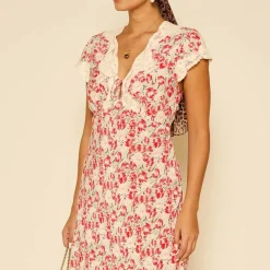Dresses|Dresses|RIXO Amari Tulip Fields Floral-Print Crepe De Chine Dress - UK 12
