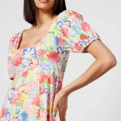 Dresses|Dresses|RIXO Anandi Floral-Print Woven Mini Dress - UK 16