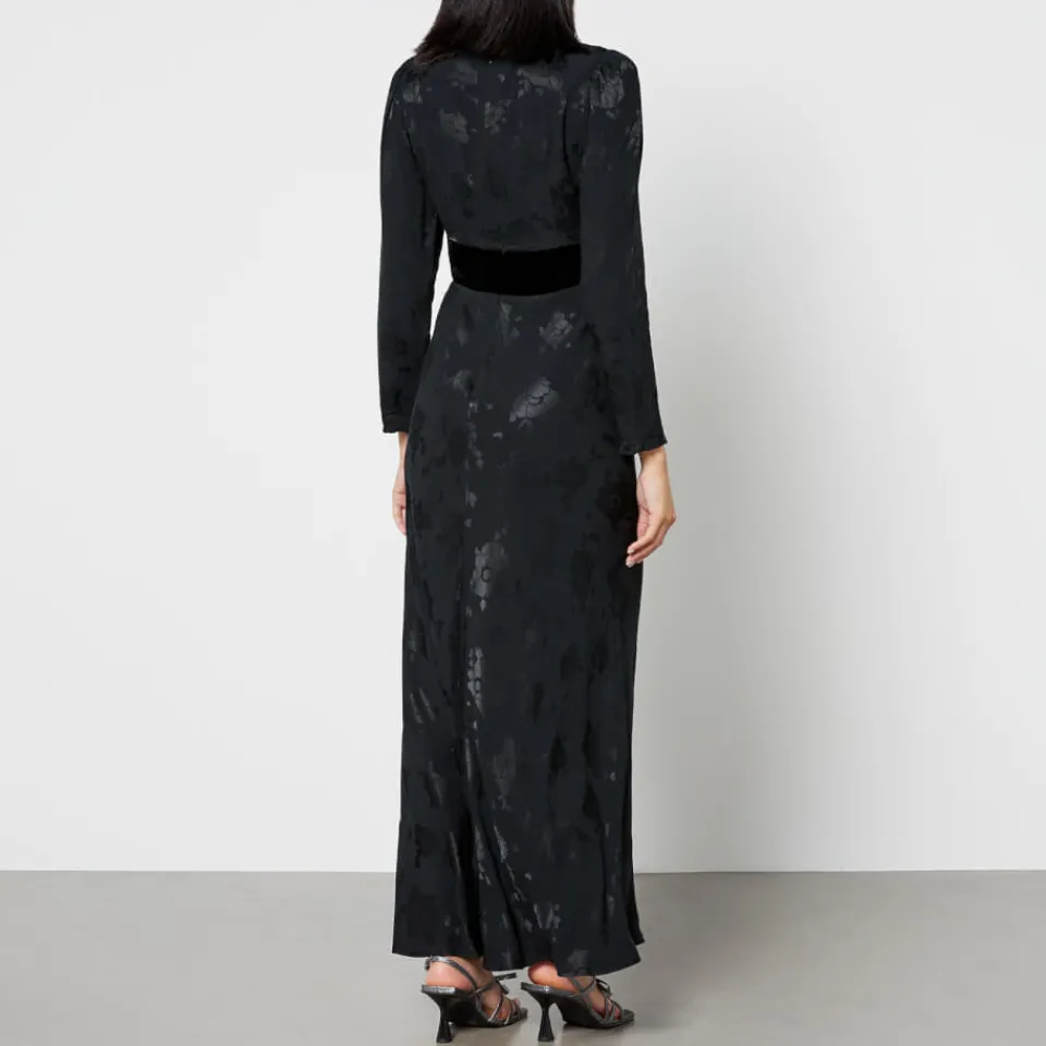 Dresses|Dresses|Dr. Martens Rixo Anastasia Satin-Jacquard Maxi Dress - UK 8