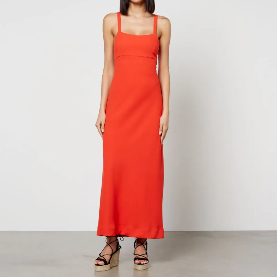 Dresses|Dresses|RIXO Brennan Wool-Cloqué Midi Dress - UK 18