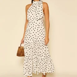 Dresses|Dresses|Stine Goya RIXO Eleanor Polka-Dot Cotton-Voile Dress - UK 12