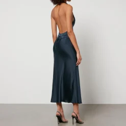 Dresses|Dresses|De La Vali Rixo Estella Silk-Satin Midi Dress - M/UK 12