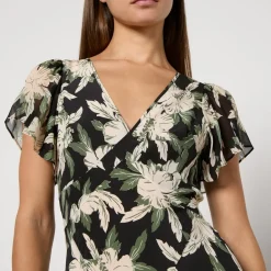 Dresses|Dresses|RIXO Evie Floral-Print Silk Midi Dress - UK 6