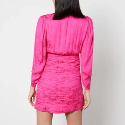 Dresses|Dresses|RIXO Golden Silk-Blend Mini Dress - UK 6
