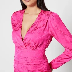 Dresses|Dresses|RIXO Golden Silk-Blend Mini Dress - UK 6