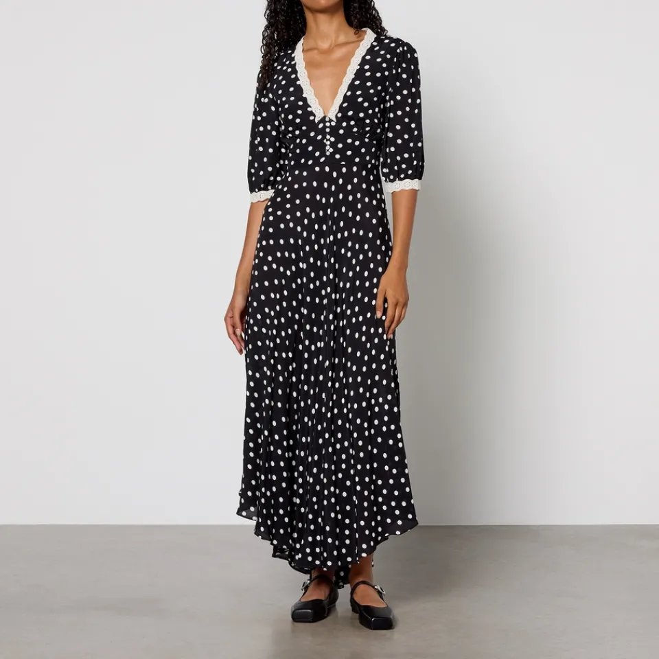 Dresses|Dresses|RIXO Juniper 2 Crepe Midi Dress - UK 8