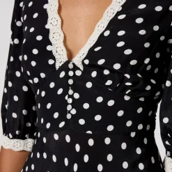 Dresses|Dresses|RIXO Juniper 2 Crepe Midi Dress - UK 8