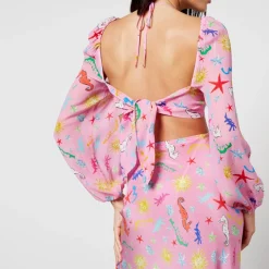 Dresses|Dresses|RIXO Kamilla Printed Silk-Chiffon Midi Dress - UK 8