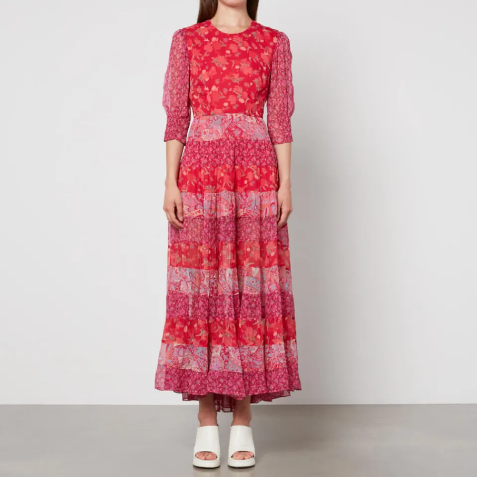 Dresses|Dresses|RIXO Kristen Printed Crepe Midi Dress - XS/UK 8