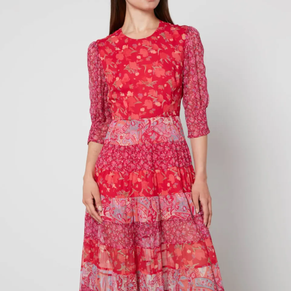 Dresses|Dresses|RIXO Kristen Printed Crepe Midi Dress - XS/UK 8
