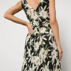 Dresses|Dresses|ROTATE Birger Christensen RIXO Lauriane Floral-Print Silk Midi Dress - UK 6