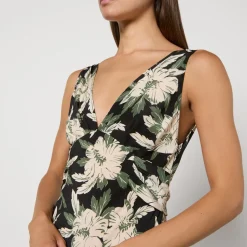 Dresses|Dresses|ROTATE Birger Christensen RIXO Lauriane Floral-Print Silk Midi Dress - UK 6