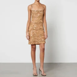 Dresses|Dresses|De La Vali Rixo Leo 2 Embellished Georgette Mini Dress - UK 12