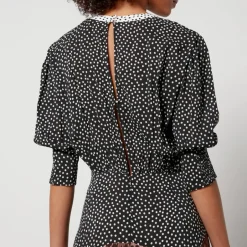 Dresses|Dresses|Birkenstock Rixo Meg Leopard-Print and Polka-Dot Chiffon Maxi Dress - S/UK 10
