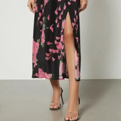 Dresses|Dresses|RIXO Melanie Devoré-Velvet and Silk-Satin Maxi Dress - UK 6
