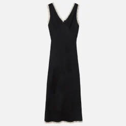 Dresses|Dresses|ROTATE Birger Christensen RIXO Sandrine Lace-Trimmed Crepe Dress - UK 6