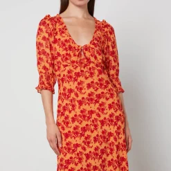 Dresses|Dresses|RIXO Sathya Floral-Print Georgette Dress - 2XL/UK 18