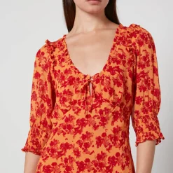 Dresses|Dresses|RIXO Sathya Floral-Print Georgette Dress - 2XL/UK 18