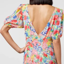 Dresses|Dresses|ROTATE Birger Christensen Rixo Shireen Floral-Print Silk-Chiffon Midi Dress - UK 6