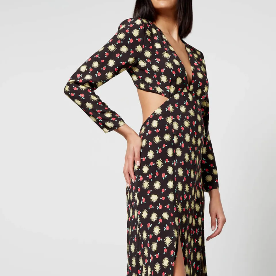Dresses|Dresses|Dr. Martens Rixo Zora Floral-Print Crepe Midi Dress - UK 10