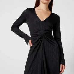 Dresses|Dresses|Autry Rotate Birger Christensen Chiffon and Jersey Midi Dress - DK 34/UK 6