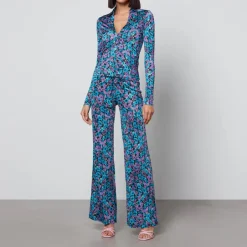 T-Shirts And Tops|ROTATE Birger Christensen Mariah Satin Shirt - DK 34/UK 8