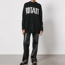 Loungewear|Knitwear|Marant Etoile Rotate Birger Christensen Ribbed-Knit Oversized Jumper - DK 34/UK 6