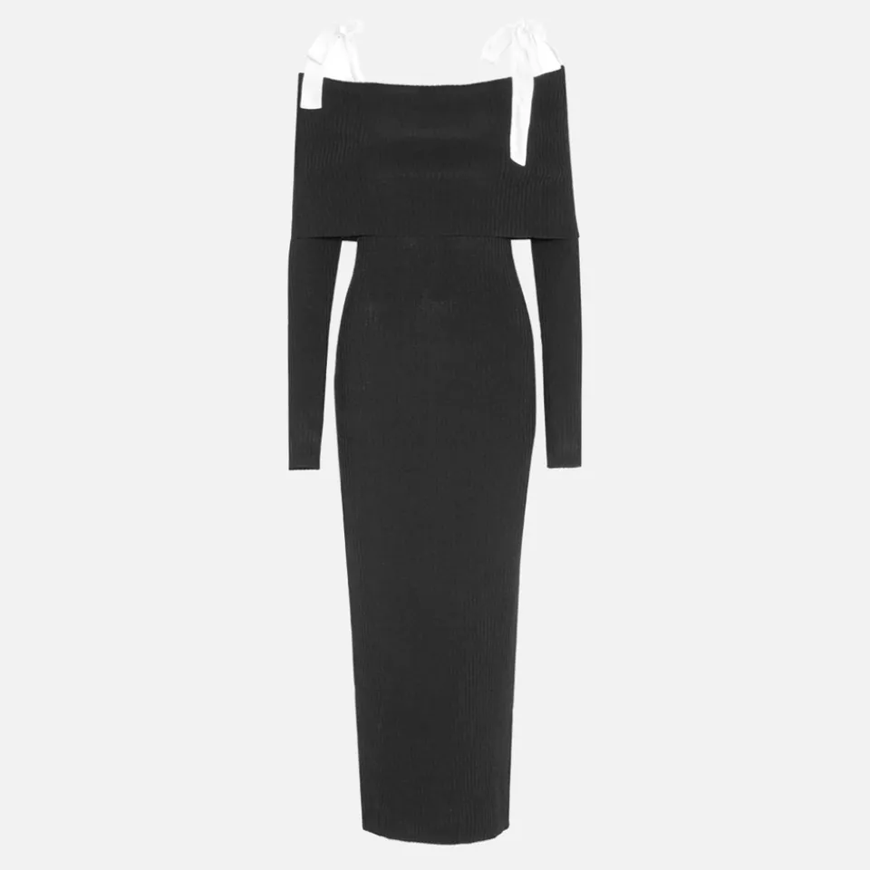 Dresses|Dresses|Dr. Martens Rotate Birger Christensen Off-The-Shoulder Knit Dress - DK 34/UK 6