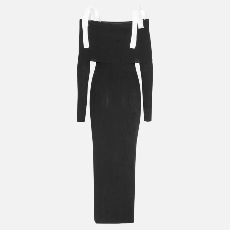 Dresses|Dresses|Dr. Martens Rotate Birger Christensen Off-The-Shoulder Knit Dress - DK 34/UK 6