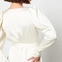 Dresses|Dresses|Dr. Martens ROTATE Birger Christensen Satin Wrap Midi Dress - DK 34/UK 6