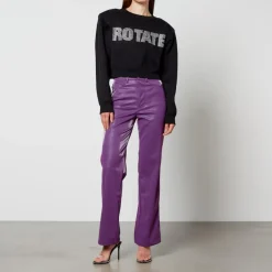 Loungewear|Knitwear|Batsheva Rotate Birger Christensen Embellished Cotton-Blend Jumper - DK 32/UK 4