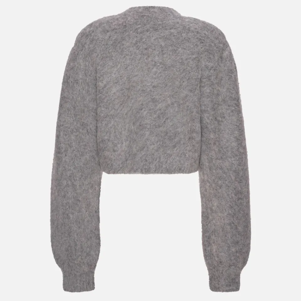 Knitwear|Dr. Martens Rotate Birger Christensen Brushed-Knit Cropped Cardigan - DK 38/UK 10
