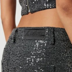 Skirts|Skirts|Autry Rotate Birger Christensen Sequinned Denim Mini Skirt - DK 32/UK 6