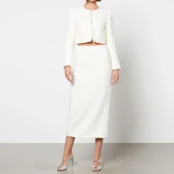Jackets|Coats|ROTATE Birger Christensen Sequinned Bouclé Cropped Jacket - DK 36/UK 8