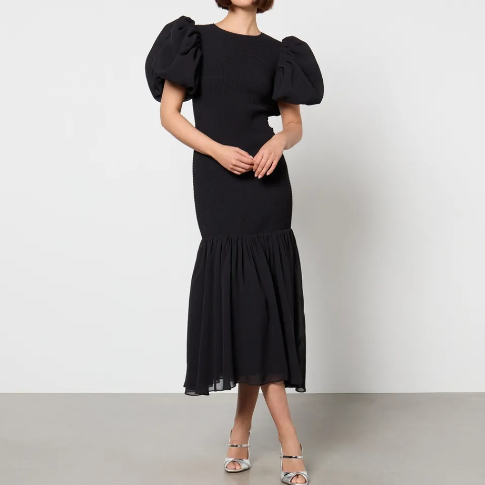 Dresses|Dresses|Sleeper Rotate Birger Christensen Recycled Chiffon Puff Sleeve Dress - DK 34/UK 6
