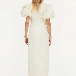 Dresses|Dresses|Dr. Martens ROTATE Birger Christensen Textured Cloqué Midi Dress - DK 34/UK 6